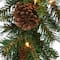 9' x 10" Pre-lit Pine Cone Artificial Christmas Garland with 50 Clear Lights-UL